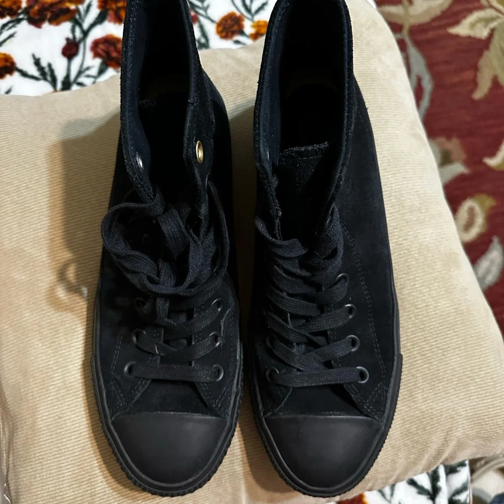 Converse Chuck Taylor All-Star CTAS Pro Hi Suede Black Monochrome with Lunarlon. - Picture 6 of 6